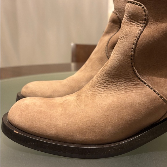 ♥️GUCCI | Women's Tan Nubuck Riding Boots - sz 37.5 - Picture 16 of 17